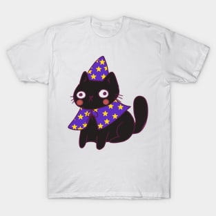 Black wizard cat T-Shirt